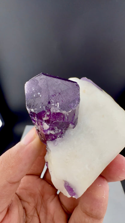 Purple Scapolite Crystal On Matrix from Afghanistan - 101 Grams