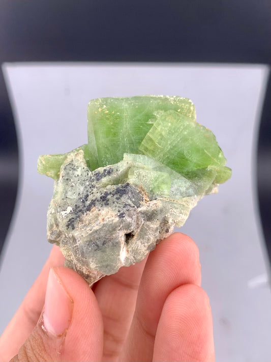 Green Olivine Peridot Specimen from Supat - 80 Grams