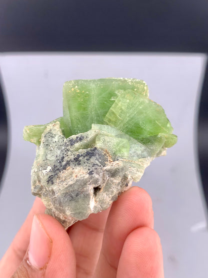 Green Olivine Peridot Specimen from Supat - 80 Grams