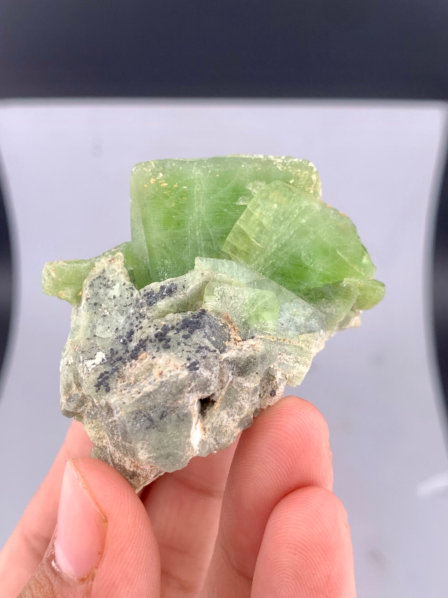 Green Olivine Peridot Specimen from Supat - 80 Grams