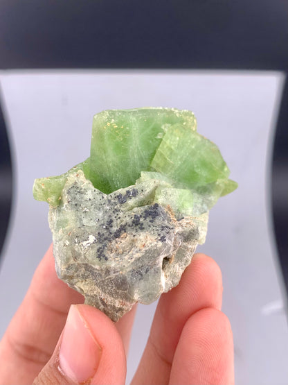 Green Olivine Peridot Specimen from Supat - 80 Grams