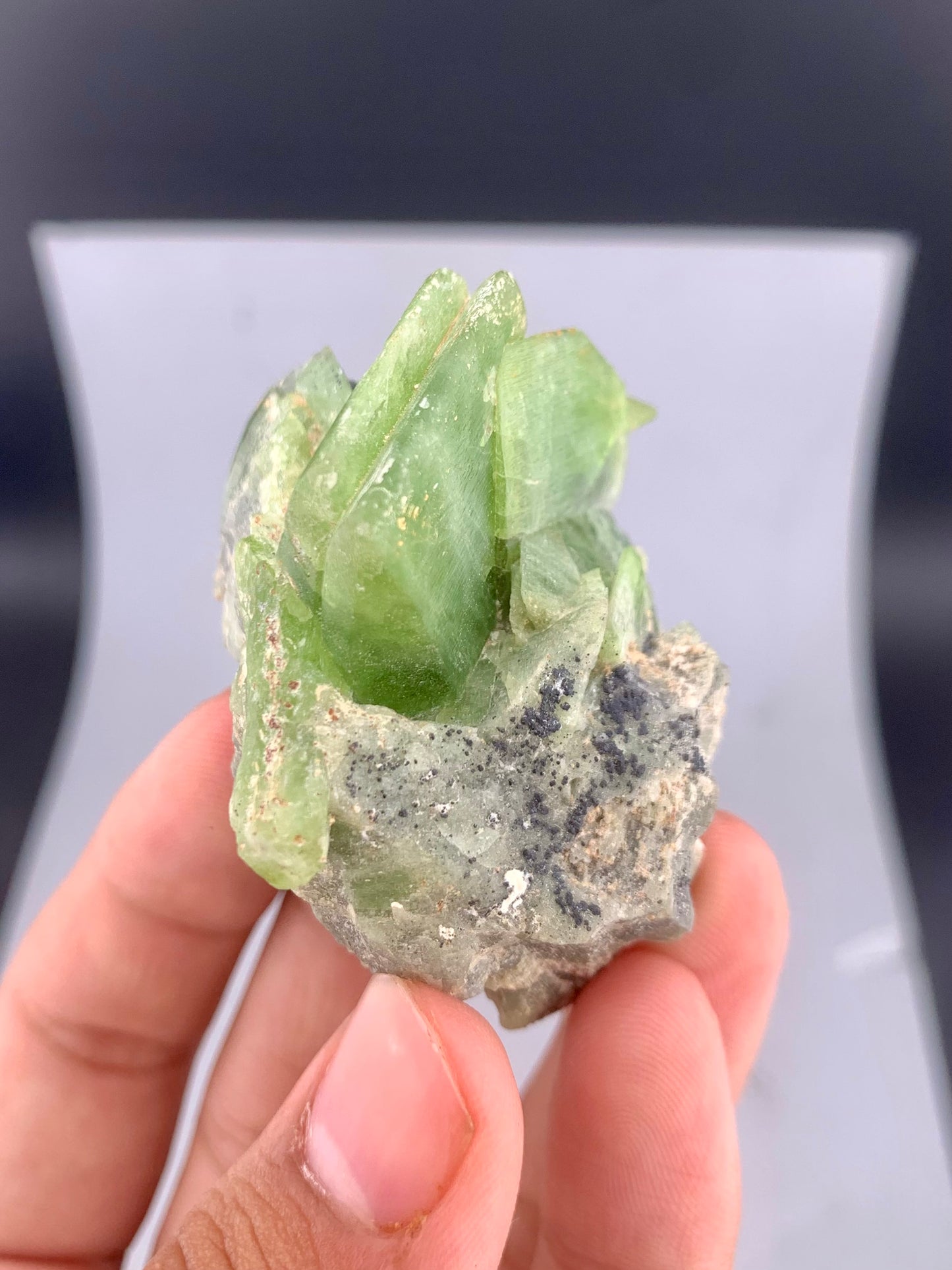 Green Olivine Peridot Specimen from Supat - 80 Grams