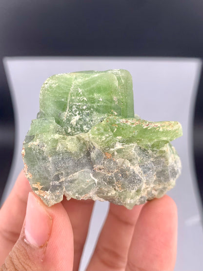 Green Olivine Peridot Specimen from Supat - 80 Grams
