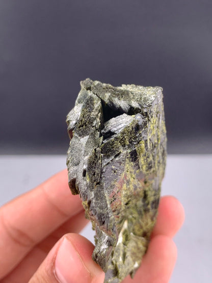 Green Epidot Cluster From Pakistan - 94 Grams