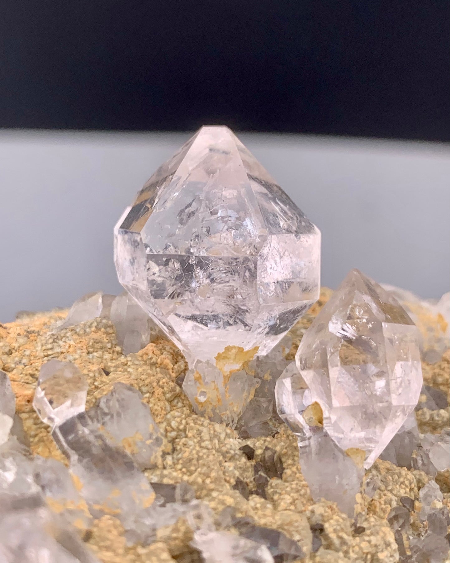 Diamond Quartz Crystals on Matrix from Baluchistan Pakistan - 124 grams