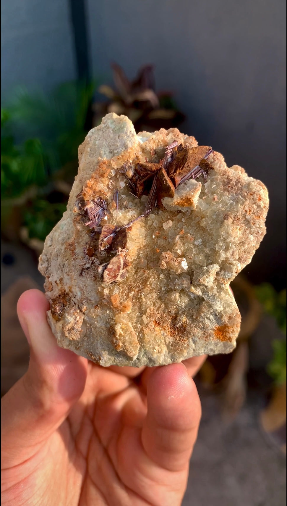Rare Sagenite Rutile With Siderite on Matrix from Skardu Pakistan - 147 gram