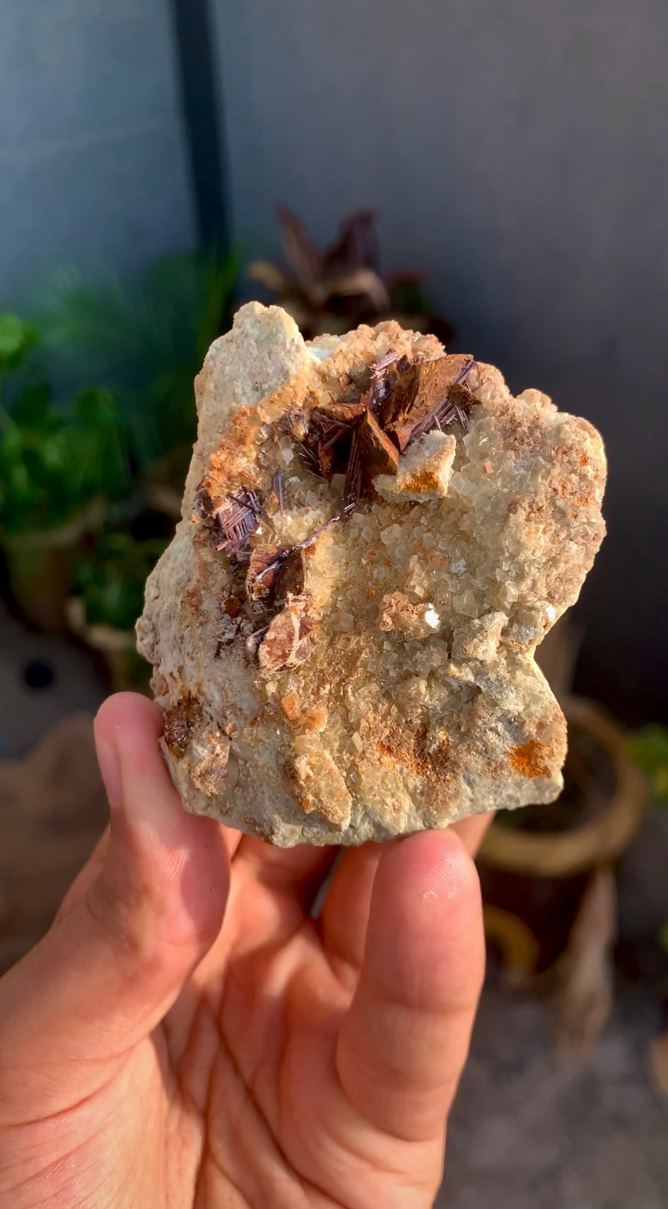 Rare Sagenite Rutile With Siderite on Matrix from Skardu Pakistan - 147 gram