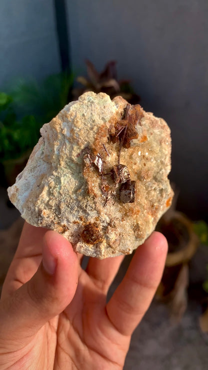 Rare Sagenite Rutile With Siderite on Matrix from Skardu Pakistan - 147 gram