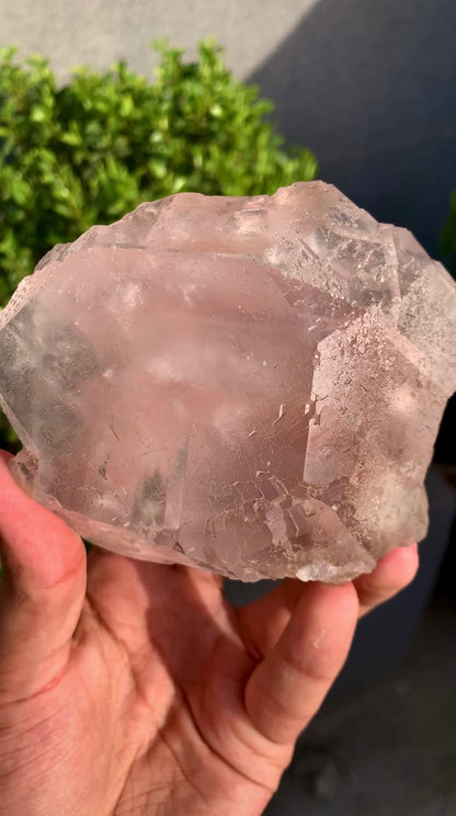 Pink Fluorite crystal With Mica, Fluorite Specimen from Pakistan - 741 Gram