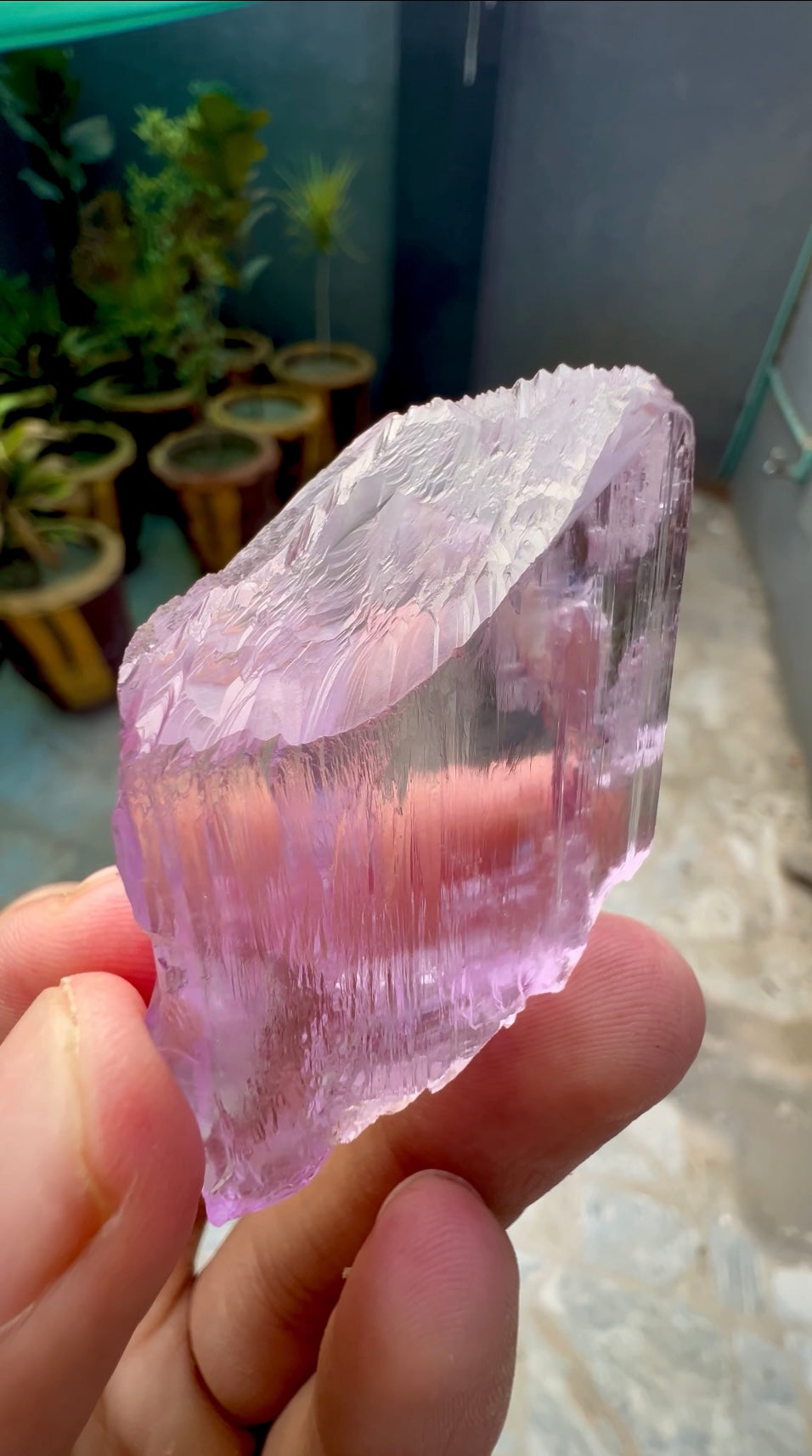 Facet Grade Pink Kunzite Crystal From Afghanistan - 44 Grams