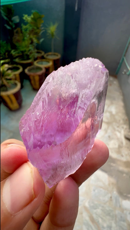 Facet Grade Pink Kunzite Crystal From Afghanistan - 44 Grams