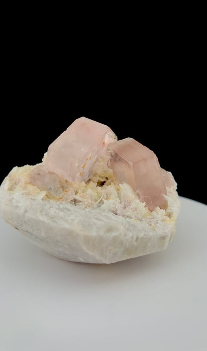 Pink Morganite, Tourmaline, Garnet, Albite on Matrix From Afghanistan - 272 gram