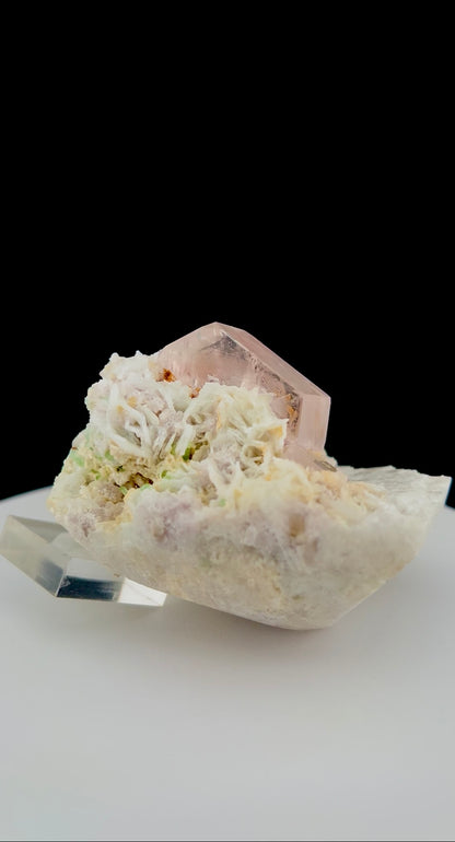 Pink Morganite, Tourmaline, Garnet, Albite on Matrix From Afghanistan - 272 gram