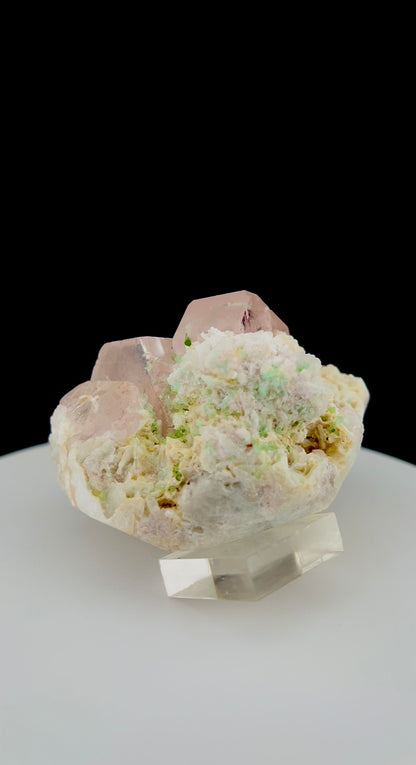 Pink Morganite, Tourmaline, Garnet, Albite on Matrix From Afghanistan - 272 gram