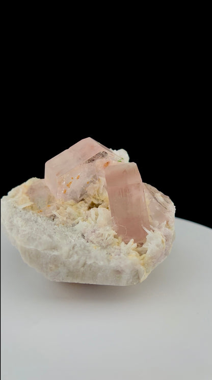 Pink Morganite, Tourmaline, Garnet, Albite on Matrix From Afghanistan - 272 gram