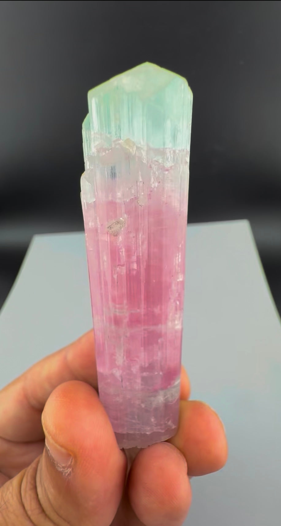 Bicolor Tourmaline Crystal from Afghanistan - 39 Grams