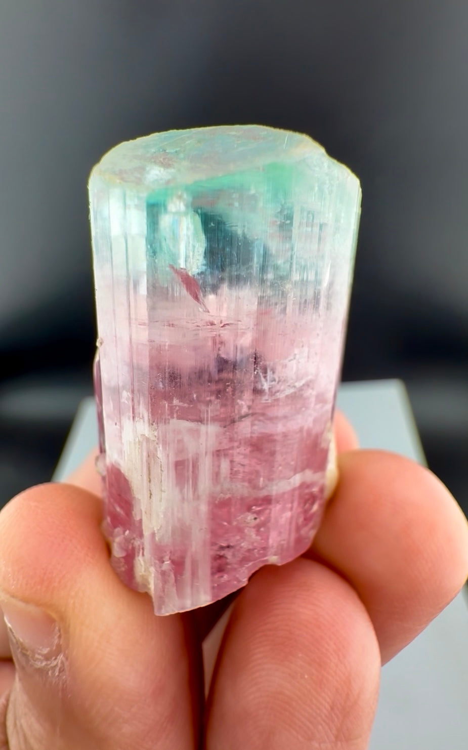 Bicolor Tourmaline Crystal from Afghanistan - 34 Grams