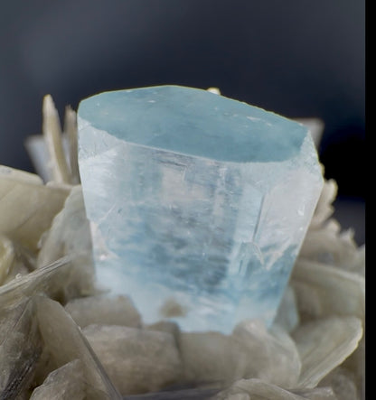 Aquamarine Crystals on Muscovite Mica From Pakistan - 164 Grams