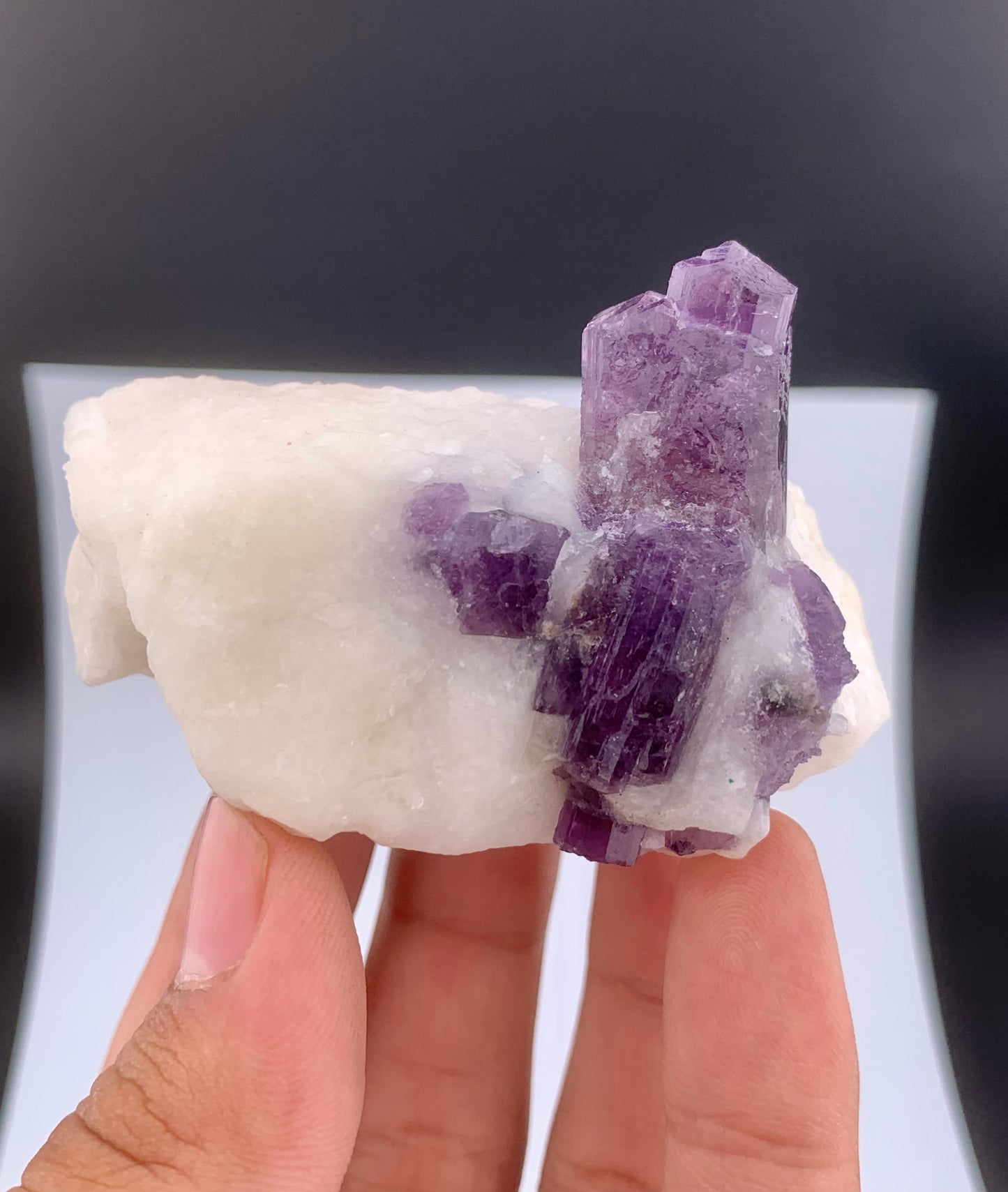 Purple Scapolite Crystal On Matrix from Afghanistan - 141 Grams