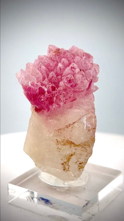 Crystallized Pink Rose Quartz on Matrix from Afghanistan - 36.4 Grams