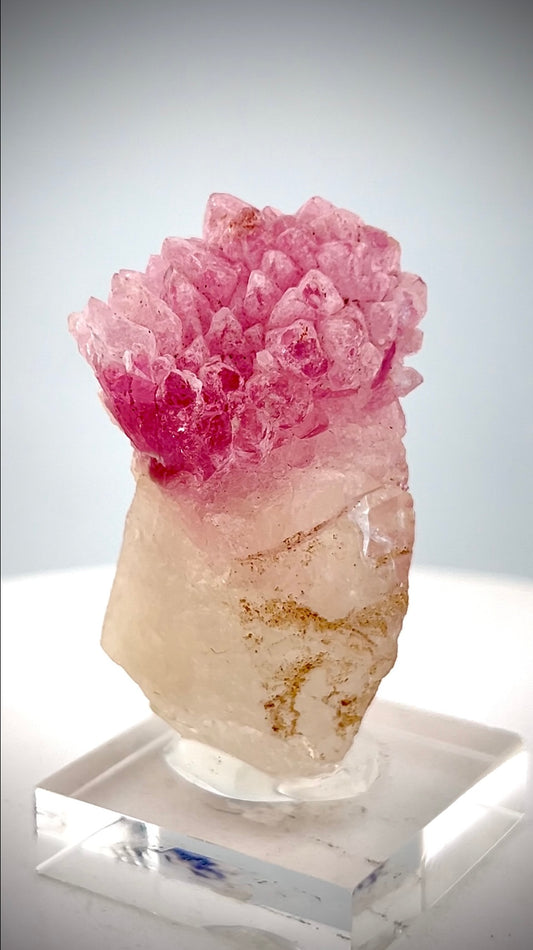 Crystallized Pink Rose Quartz on Matrix from Afghanistan - 36.4 Grams