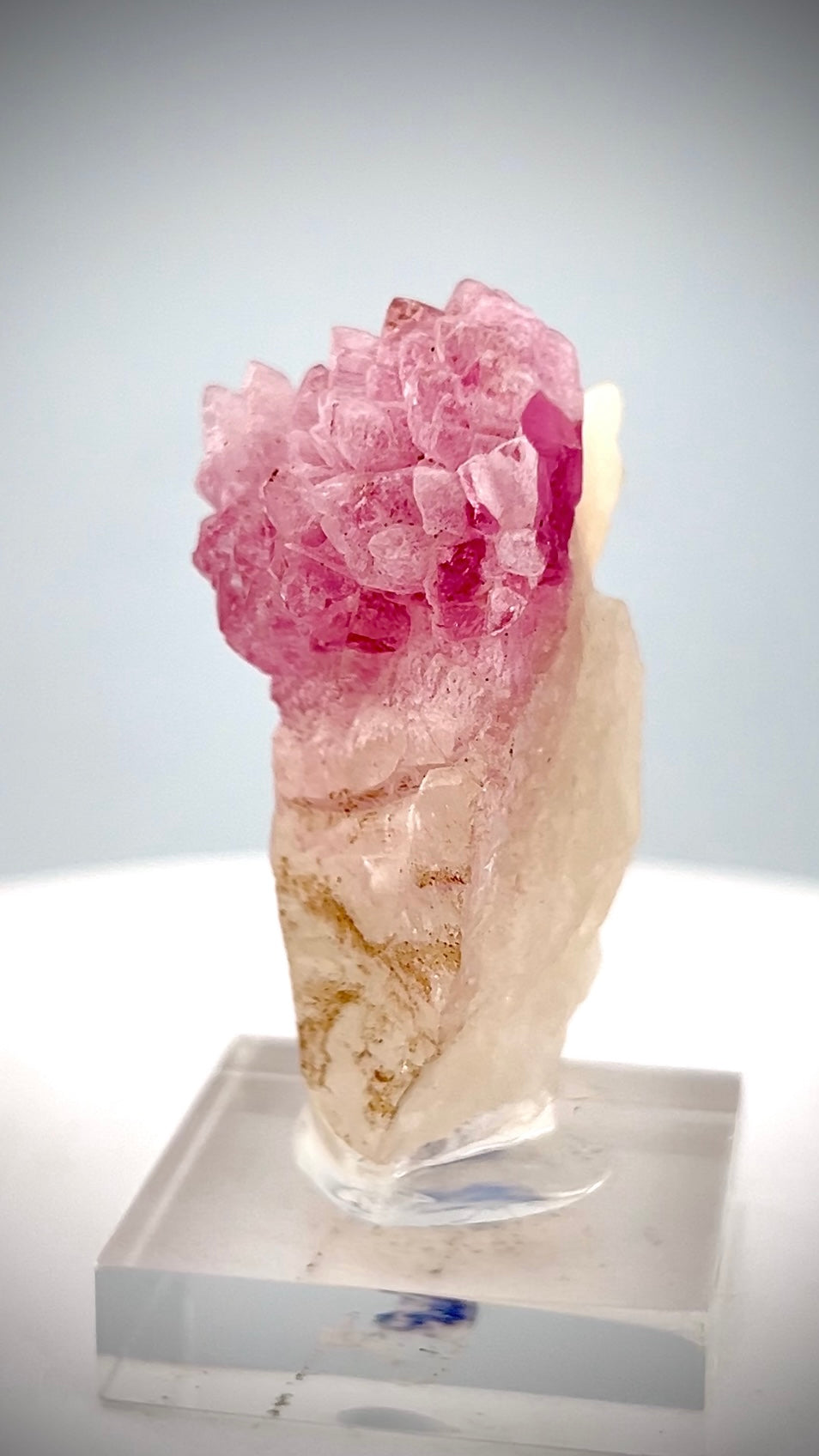 Crystallized Pink Rose Quartz on Matrix from Afghanistan - 36.4 Grams