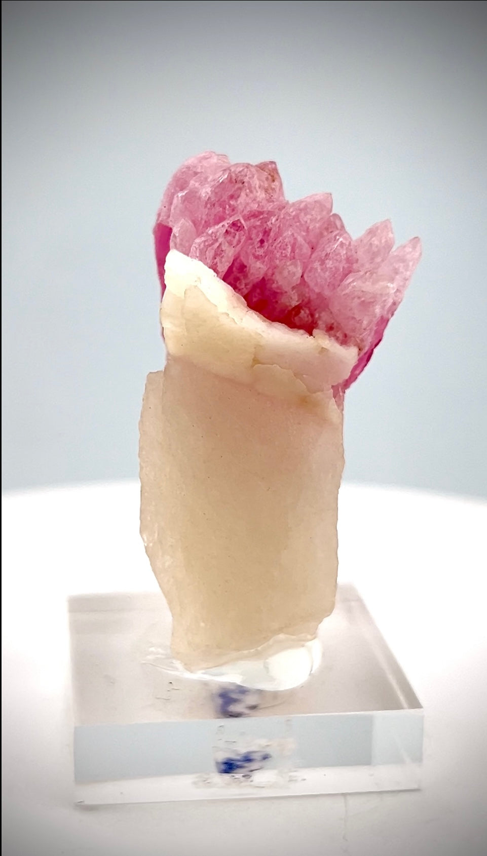 Crystallized Pink Rose Quartz on Matrix from Afghanistan - 36.4 Grams
