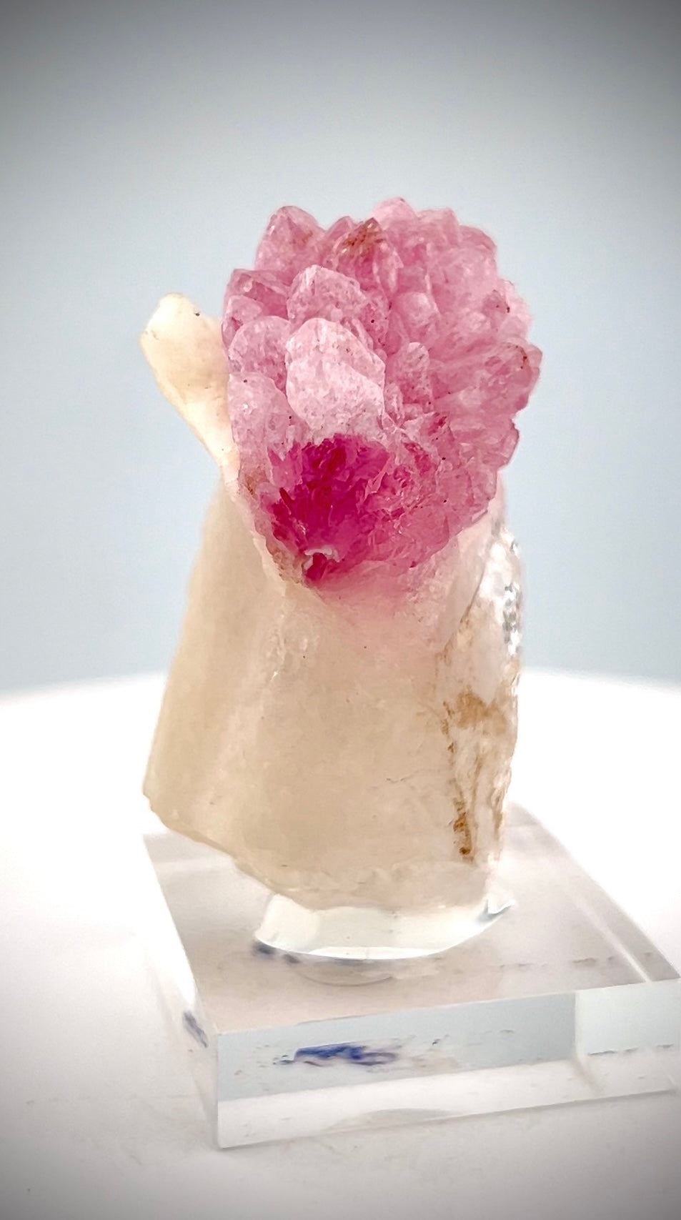 Crystallized Pink Rose Quartz on Matrix from Afghanistan - 36.4 Grams
