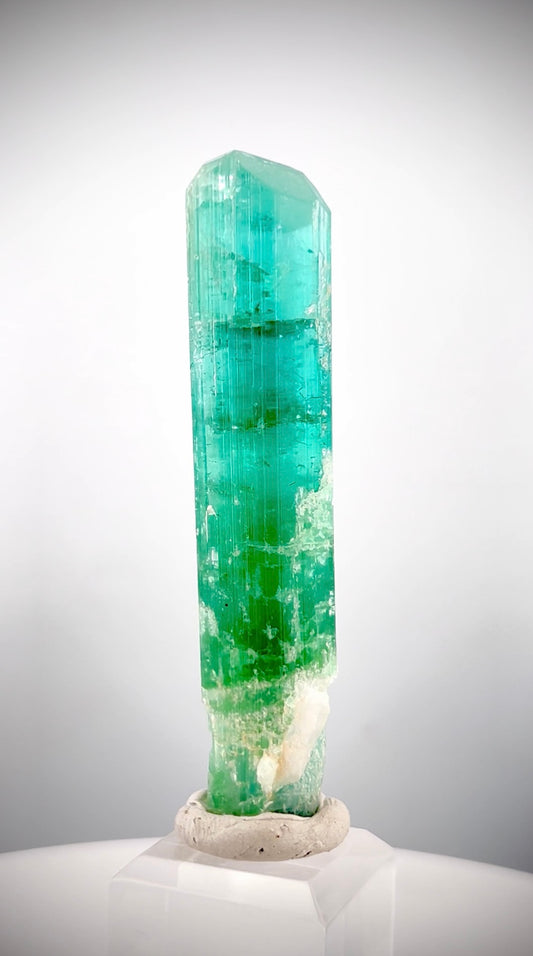Neon Blue Tourmaline Crystal From Paprock Afghanistan - 29 gram