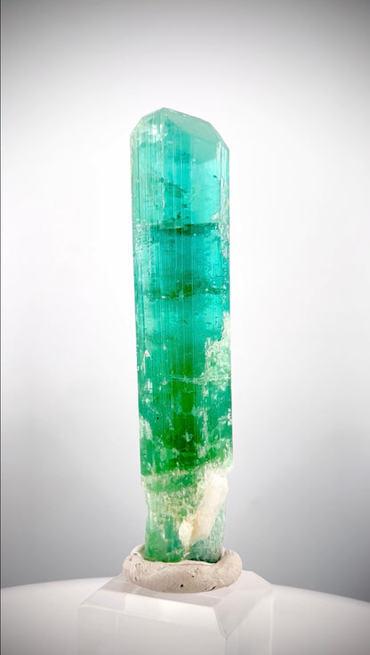 Neon Blue Tourmaline Crystal From Paprock Afghanistan - 29 gram