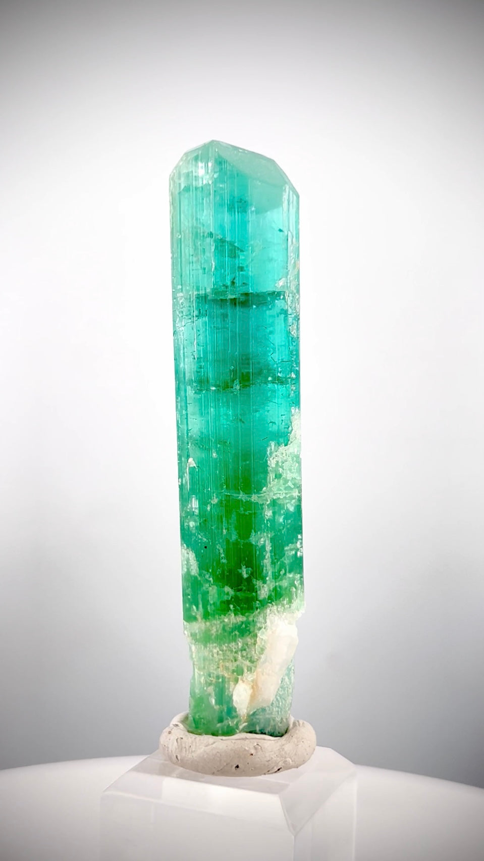 Neon Blue Tourmaline Crystal From Paprock Afghanistan - 29 gram
