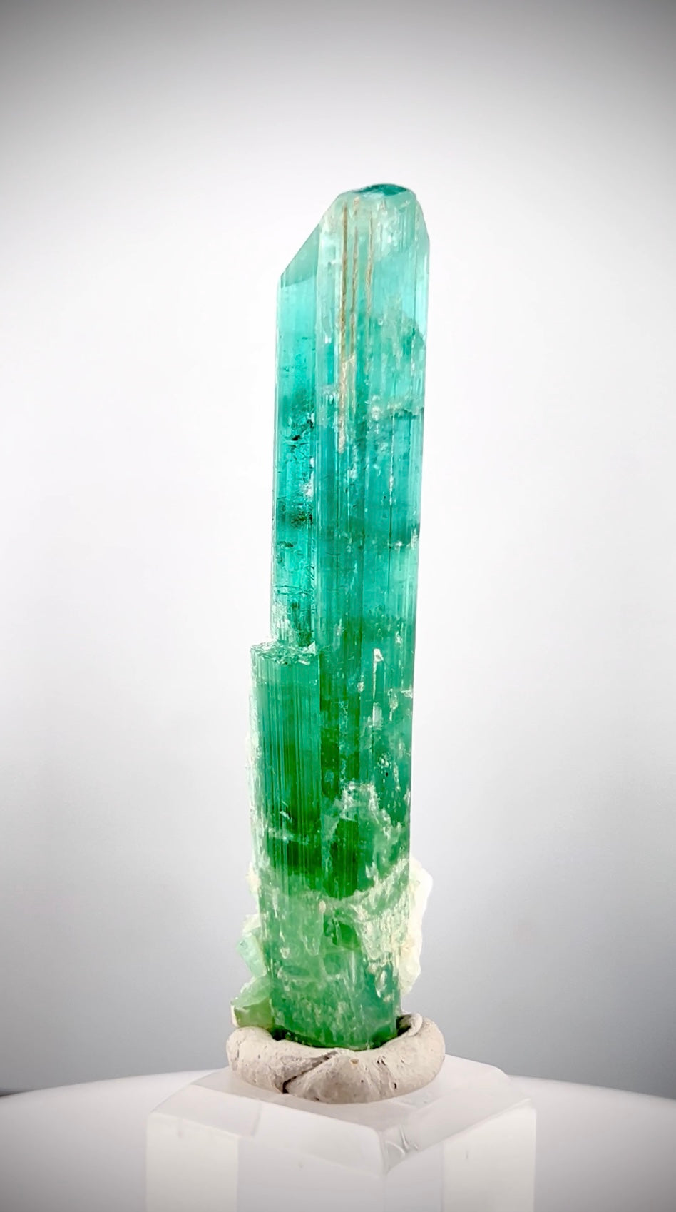 Neon Blue Tourmaline Crystal From Paprock Afghanistan - 29 gram