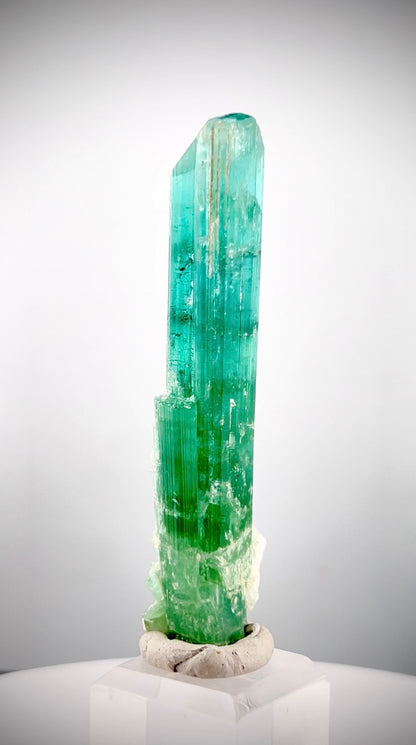 Neon Blue Tourmaline Crystal From Paprock Afghanistan - 29 gram