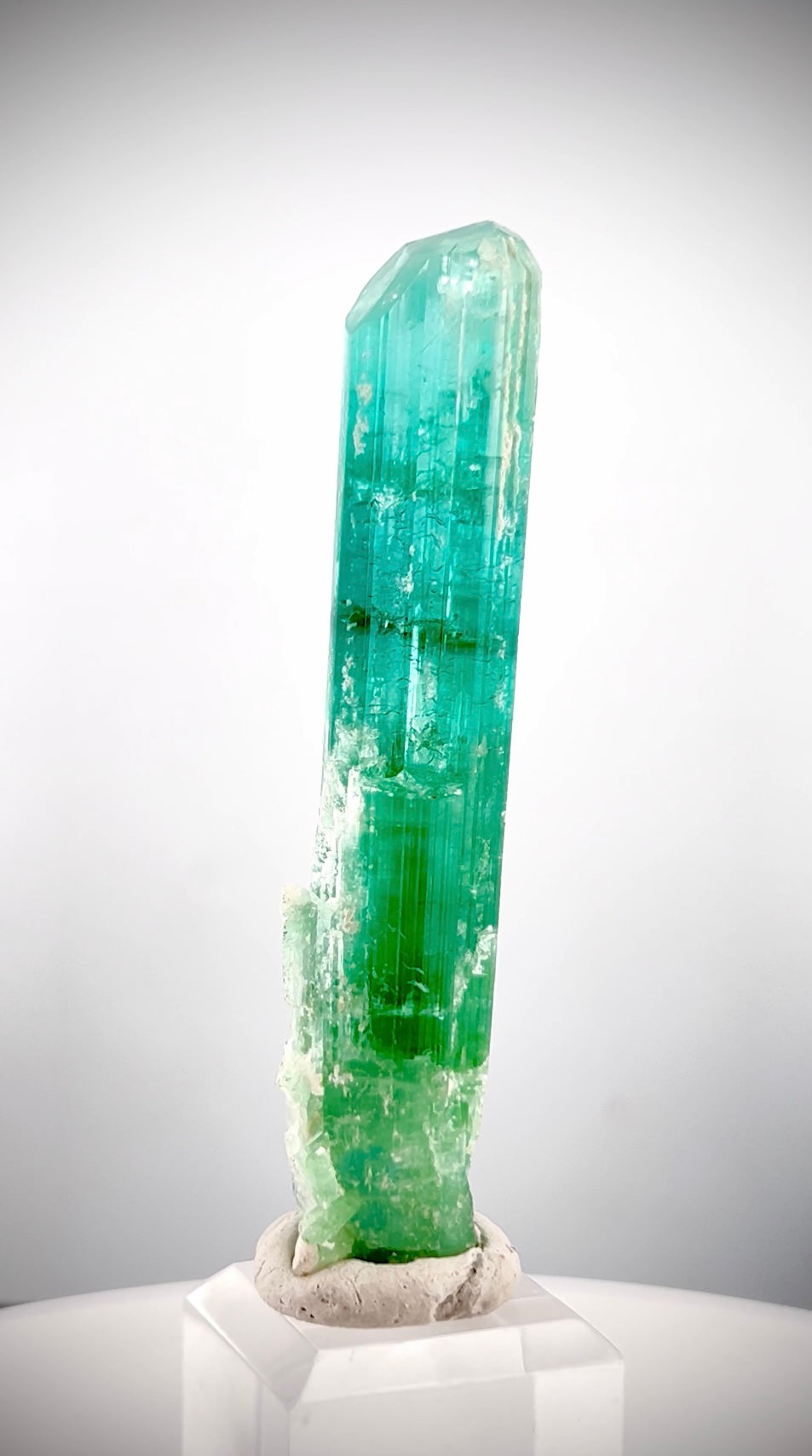 Neon Blue Tourmaline Crystal From Paprock Afghanistan - 29 gram