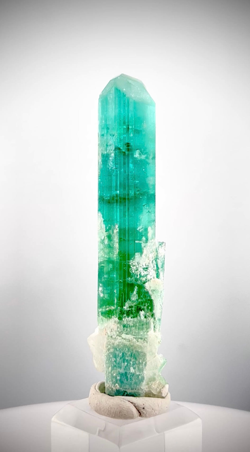 Neon Blue Tourmaline Crystal From Paprock Afghanistan - 29 gram