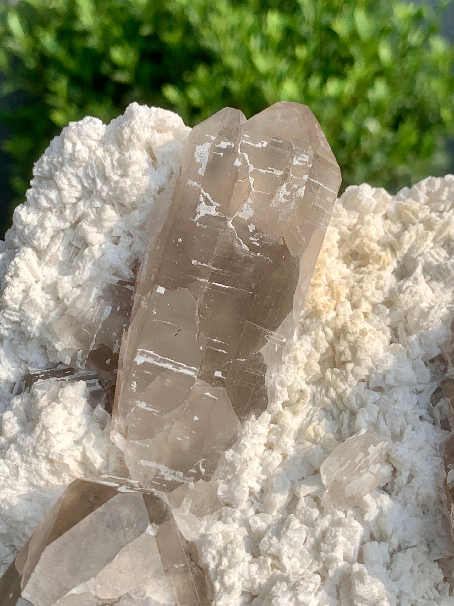 Golden Topaz With Smokey Quartz On Matrix From Pakistan - 888 Gram