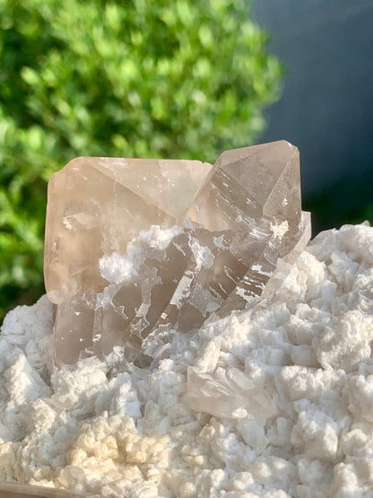Golden Topaz With Smokey Quartz On Matrix From Pakistan - 888 Gram
