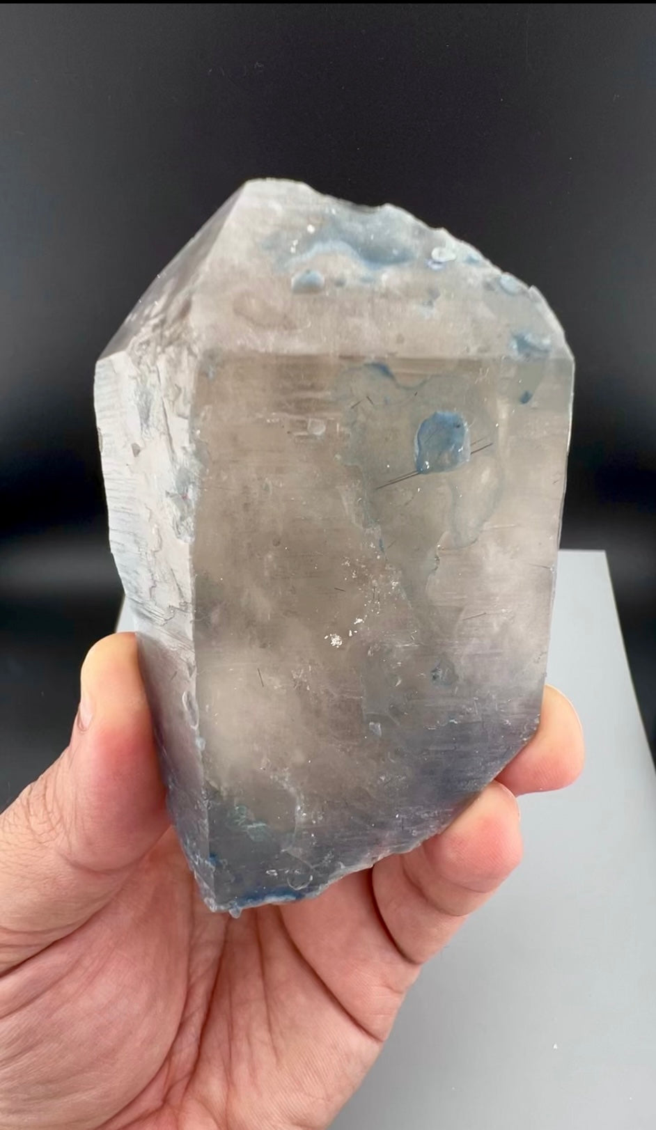 Indicolite Blue Quartz Crystal From Afghanistan - 125 Grams