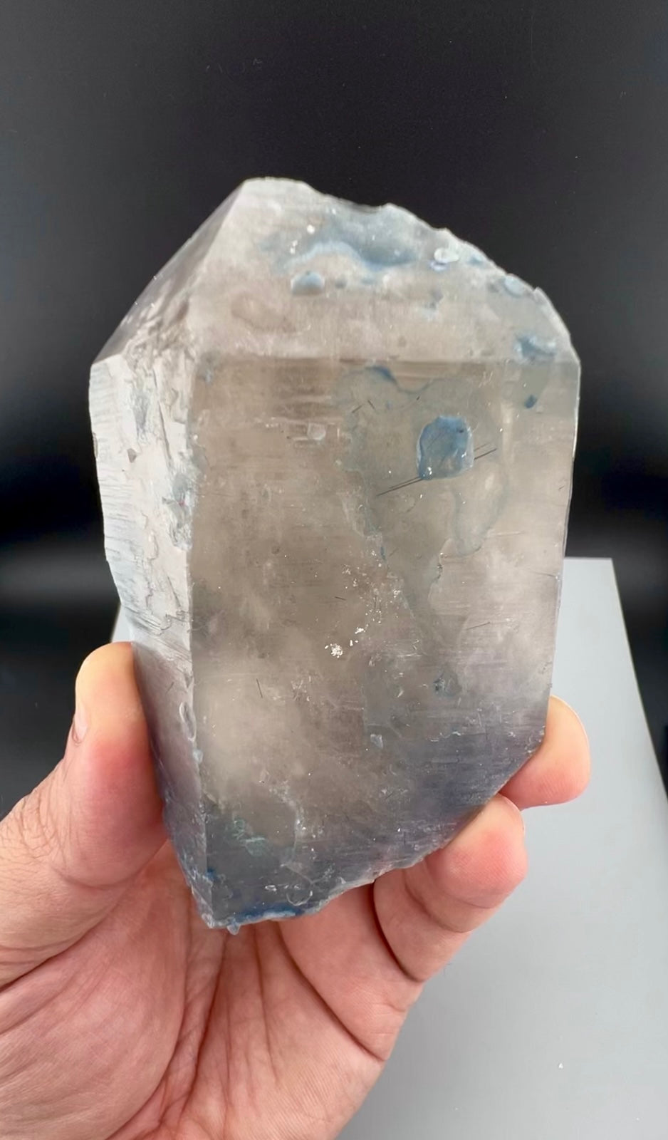 Indicolite Blue Quartz Crystal From Afghanistan - 125 Grams