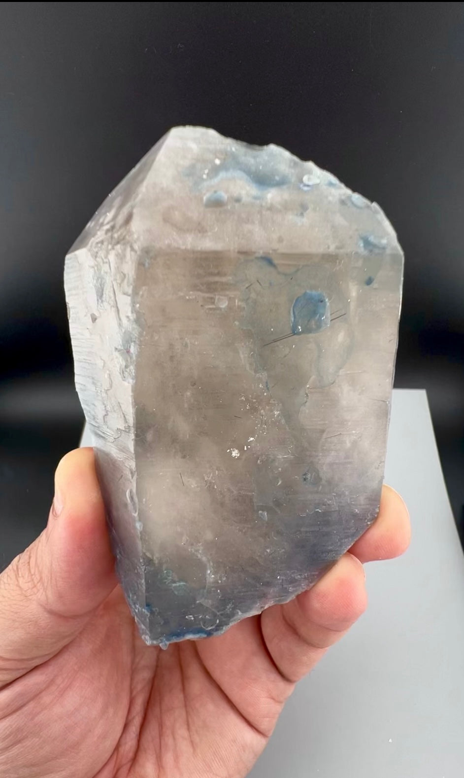 Indicolite Blue Quartz Crystal From Afghanistan - 125 Grams