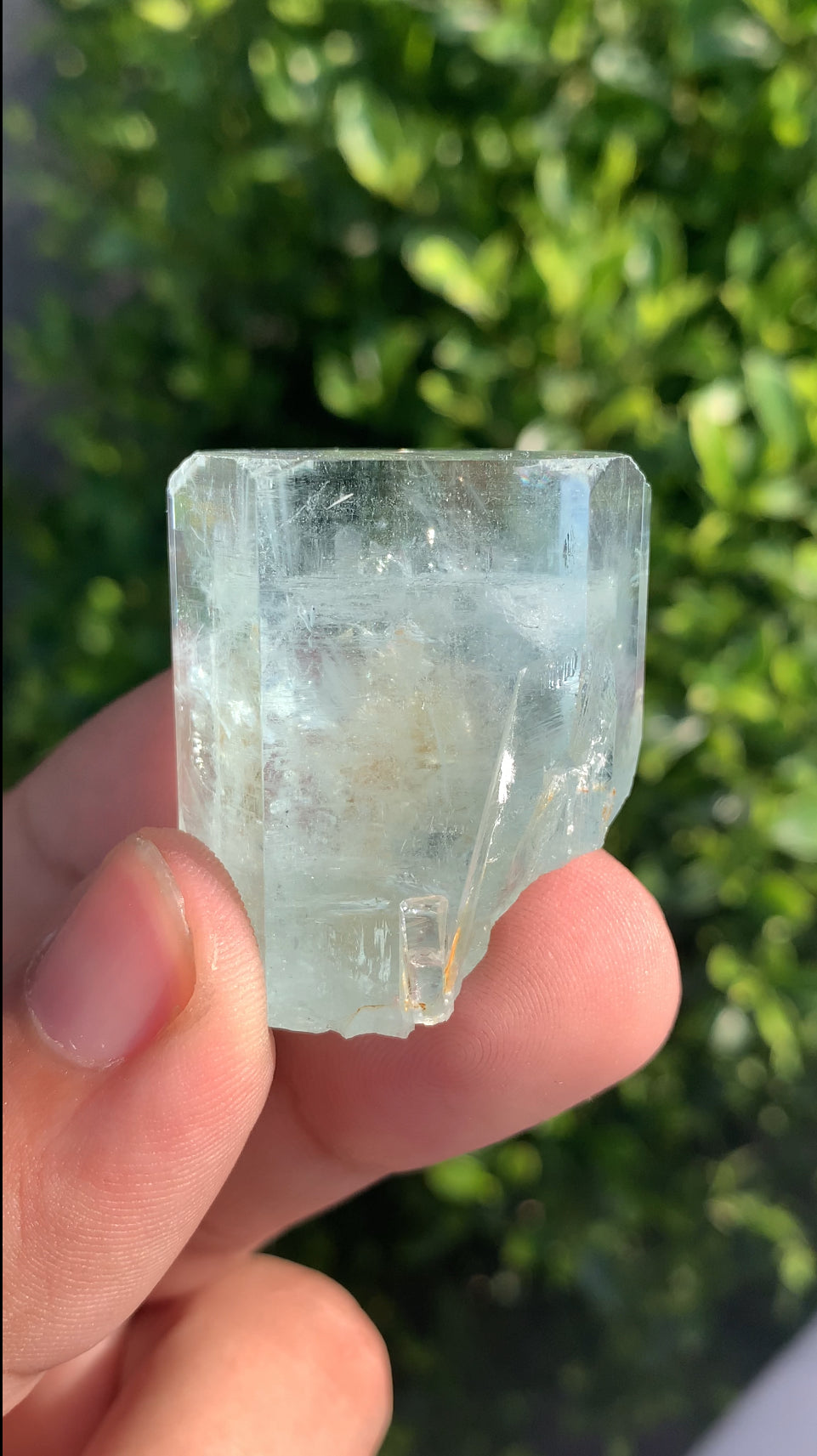 Aquamarine Crystal With Mica on Matrix From Pakistan - 41 Grams