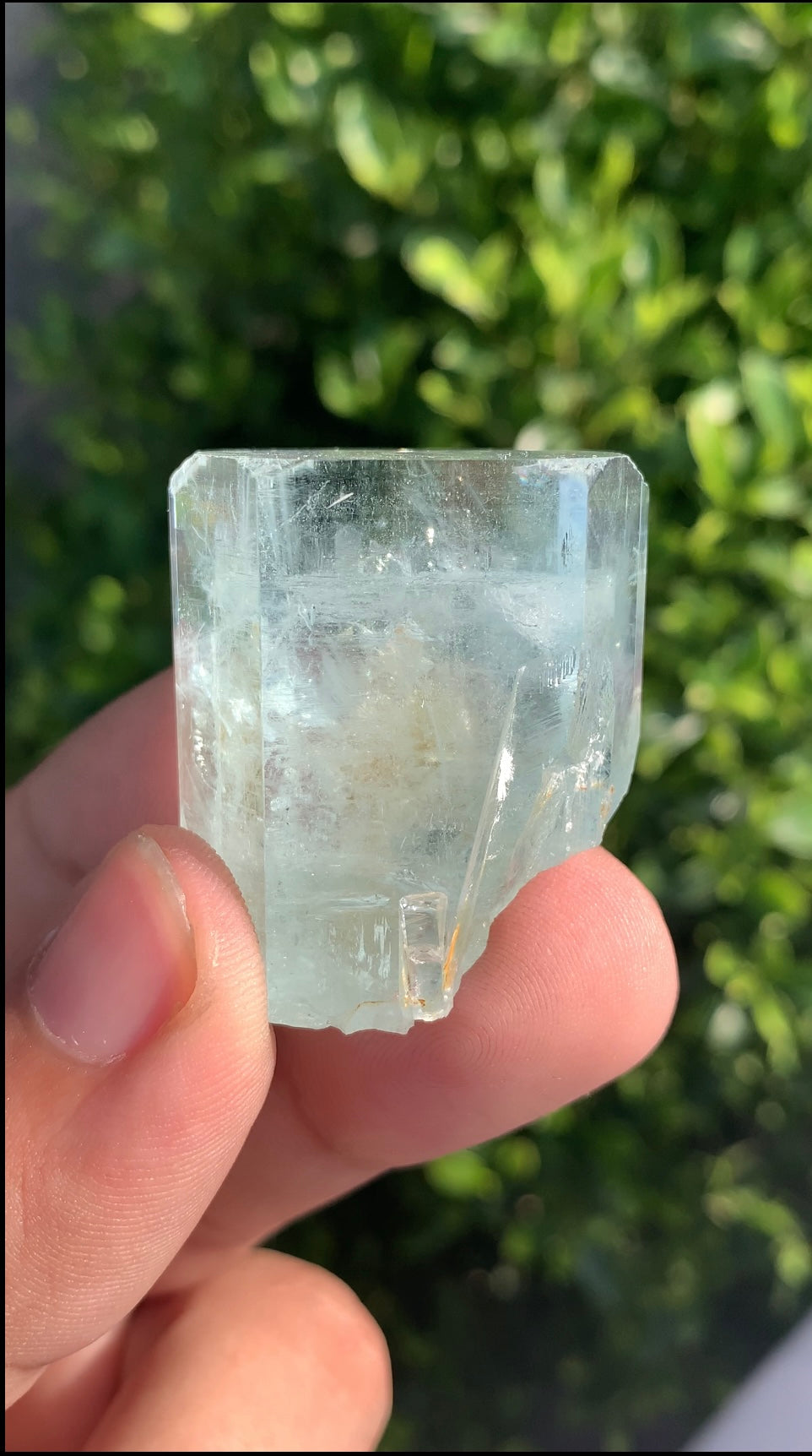 Aquamarine Crystal With Mica on Matrix From Pakistan - 41 Grams