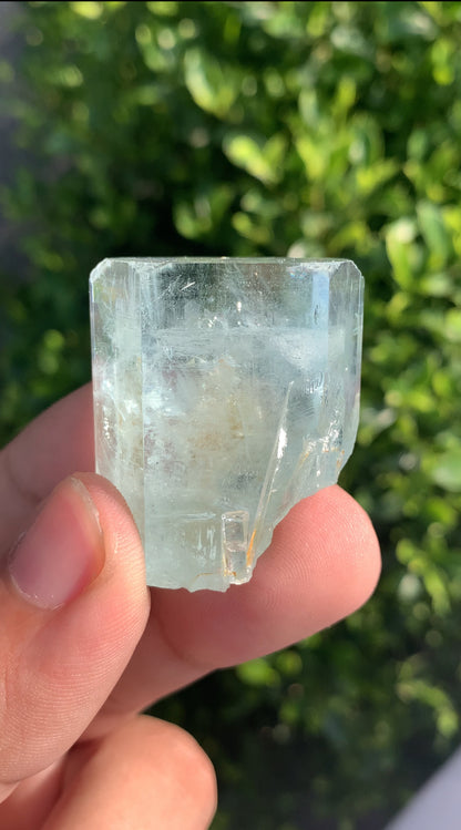 Aquamarine Crystal With Mica on Matrix From Pakistan - 41 Grams