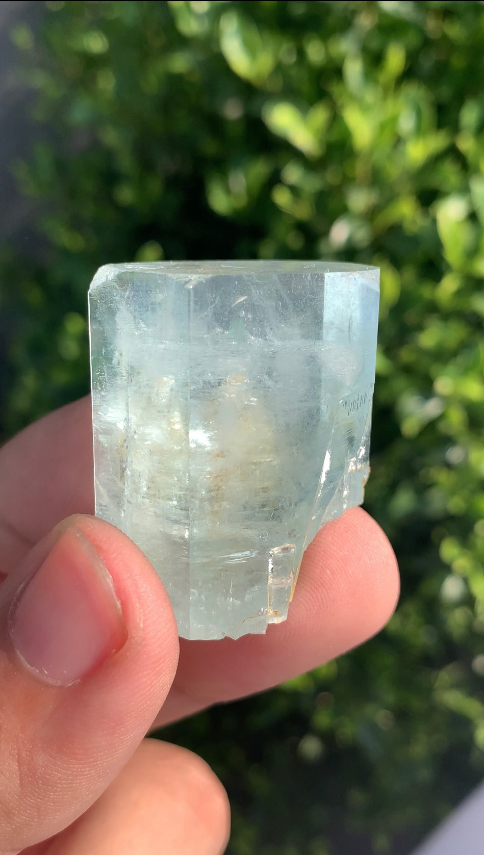 Aquamarine Crystal With Mica on Matrix From Pakistan - 41 Grams