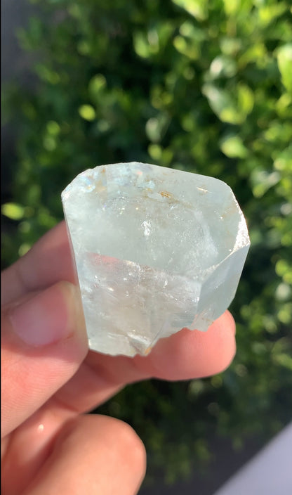 Aquamarine Crystal With Mica on Matrix From Pakistan - 41 Grams