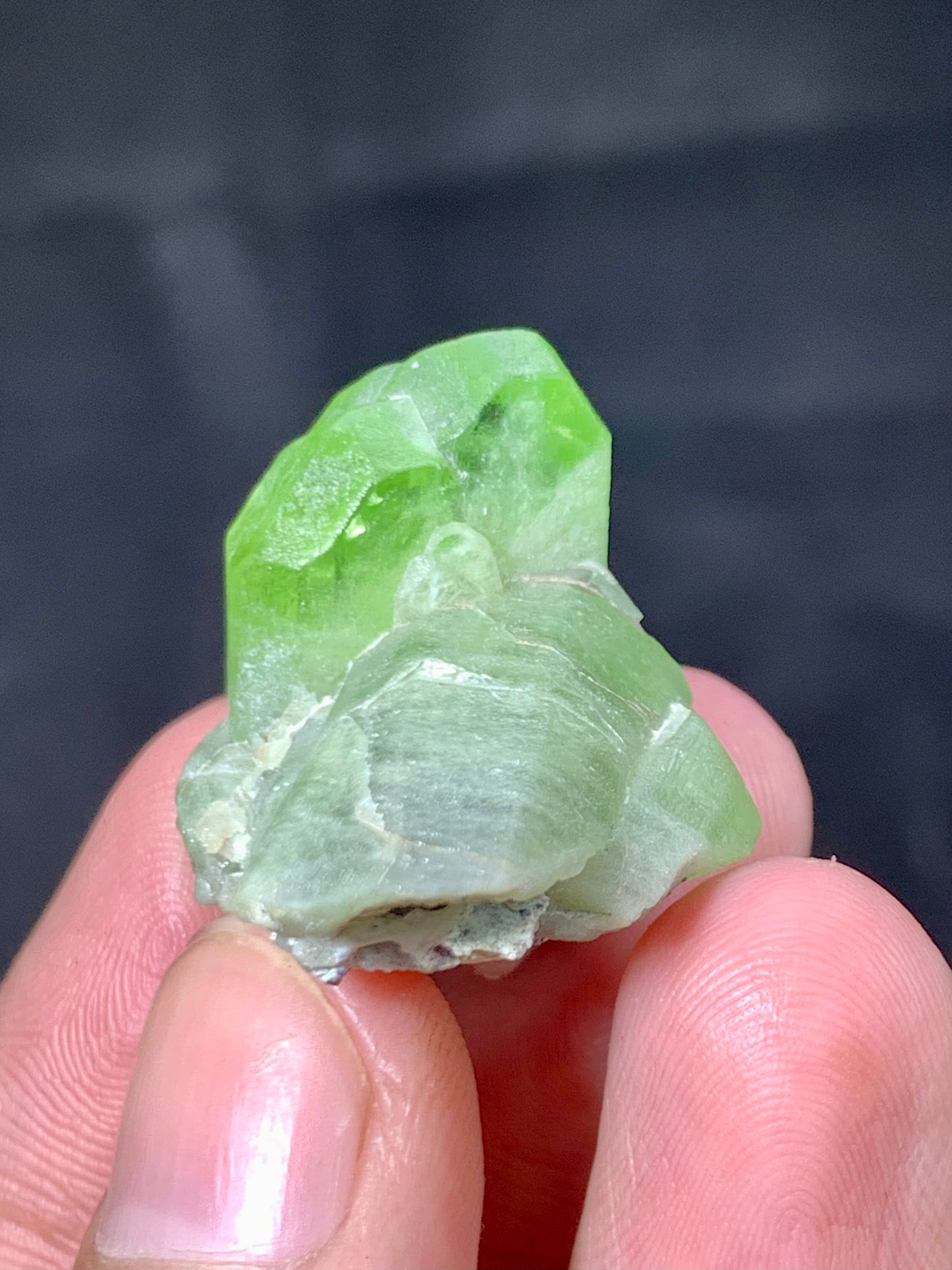Green Peridot Crystal From Pakistan - 15.40 Gram