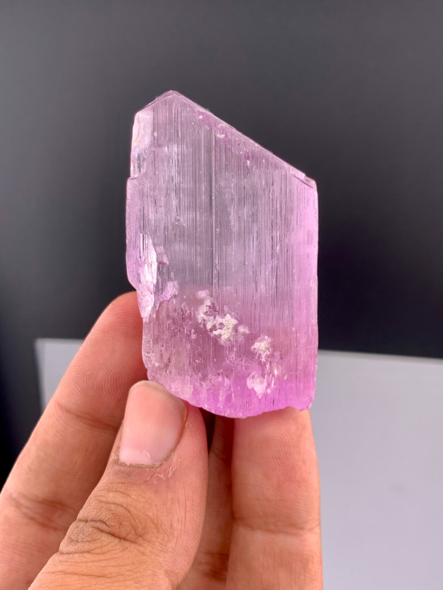 Pink Kunzite  Crystal From Afghanistan - 66 Gram