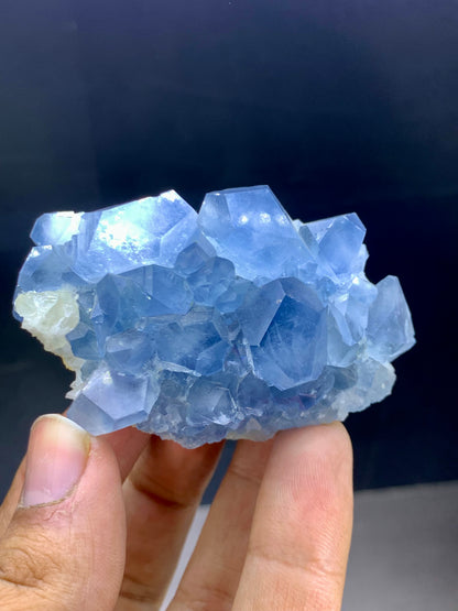 Blue Celestine Crystals From Afghanistan - 194 Gram