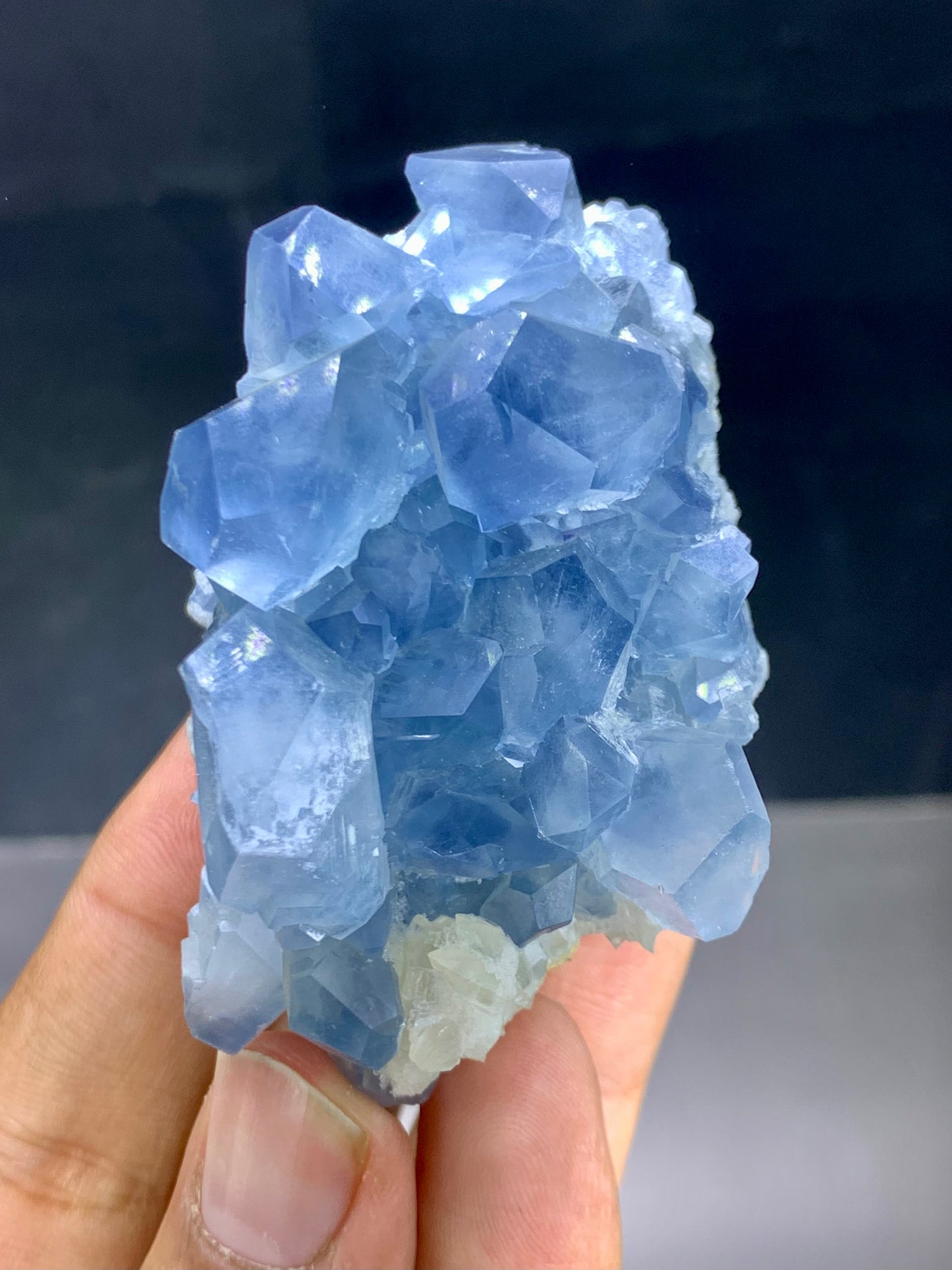 Blue Celestine Crystals From Afghanistan - 194 Gram