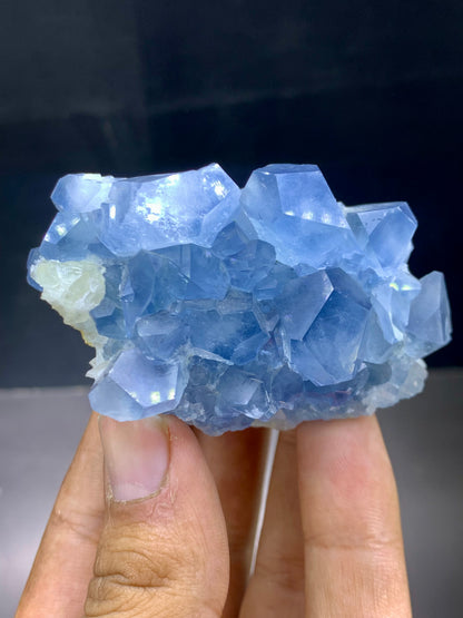 Blue Celestine Crystals From Afghanistan - 194 Gram